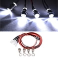 thumbnail image 4 of 4 Piezas Delanteros Luces de Sistema Lámparas de Coche telemando Accesorios perfke RC Led Faros 5mm, 4 of 7