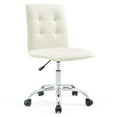thumbnail image 4 of Modway Prim Armless Mid Back Office Chair in White, 4 of 9