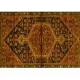 thumbnail image 1 of Ahgly Company Machine Washable Indoor Rectangle Medallion Yellow Traditional Area Rugs, 7' x 9', 1 of 4