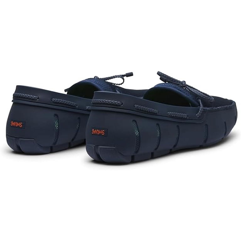 SWIMS Men Loafer Braided Lace Casual Slip-On Boat Shoe Beach Waterproof Navy 13 Swims Water-Resistant Braided Loafer (Large Size) | Westport  main image 3