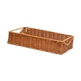 thumbnail image 2 of WeiLaiKeQi Fruit Basket Handmade Tabletop Woven Food Basket for Cupboard Shelves Spoons Brown L, 2 of 9
