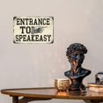 thumbnail image 3 of Vintage Entrance To Speakeasy Tin Sign Retro Speakeasy Decor Speak Easy Funny Metal Signs Speakeasy Party Decorations For Boys Room 20s Wall Art Decoration Sign 8X12 Inches, 3 of 3