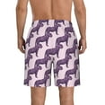 thumbnail image 3 of Naloa Leopard Print Men's Beach Shorts, Surfing shorts, Swim trunks, Quick Dry Swim Trunks for Surfing Beach Fun - XX-Large, 3 of 9