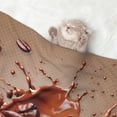 thumbnail image 2 of Pofeuu Coffee Beans Chocolate Splash Print Puppy Blanket,Dog Blankets,Pet Blanket Cozy Cat Blankets for Indoor Cats, Fuzzy Pet Blanket for Kitten Doggy Dog Blankets-Large, 2 of 8