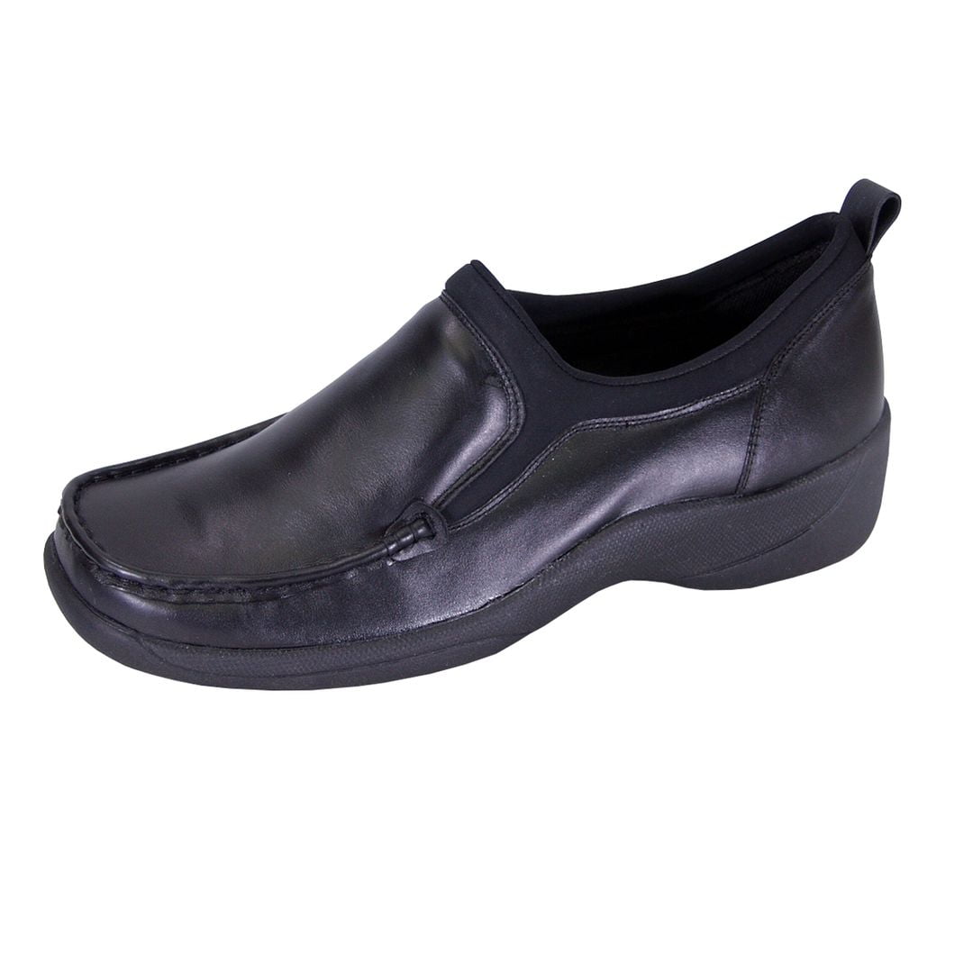 24 HOUR COMFORT Lora Wide Width Moccasin Design Comfort Leather Loafers ...
