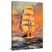 "Smooth Sailing" Painting Print on Wrapped Canvas