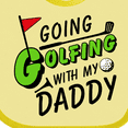 thumbnail image 4 of Inktastic Going Golfing with My Daddy- Kids Golf Boys or Girls Baby Bib, 4 of 4