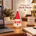 thumbnail image 2 of Conical Santa Claus Tabletop Decoration, Cute Wooden Resin Santa Figurine With White Hat, Christmas Decor, 8in Lighted Indoor Holiday Tabletop Decor for Mantel Desk Shelf, Multicolor, 2 of 8