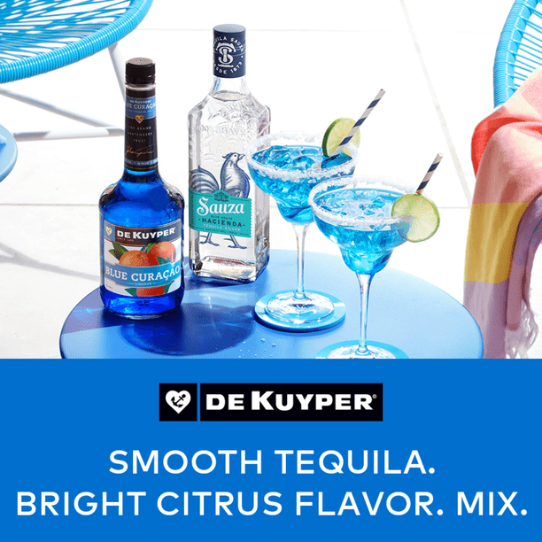 DeKuyper Blue Curacao Schnapps, 1L - Ideal for Cocktails - Walmart