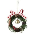 thumbnail image 4 of Festive Seasonal Wreath for Front Door Celebration Greenery Arrangement for Home, 4 of 6
