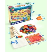 Coogam Wooden Magnetic Fishing Sight Words Game Learning Dolch Word Flashcards Montessori Educational Toy for Preschool 3 4 5 Year Old Kids