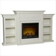 thumbnail image 5 of Bowery Hill Traditional Wood Electric Fireplace with Bookcases in Ivory, 5 of 15