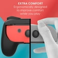 thumbnail image 4 of 2 Pack Gamepad Grips for Nintendo Switch Joycons Controller - Game Accessories Handheld Joystick Remote Control Holder Kit-Black, 4 of 6