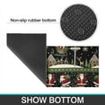 thumbnail image 6 of Black Christmas Santa Pattern Kitchen Rugs Sets Of 2,Anti Fatigue Kitchen Mat Rugs Non Slip Washable,Decorative Kitchen Floor Mats for Kitchen,Sink,Laundry,17"x30"+17"x47", 6 of 7