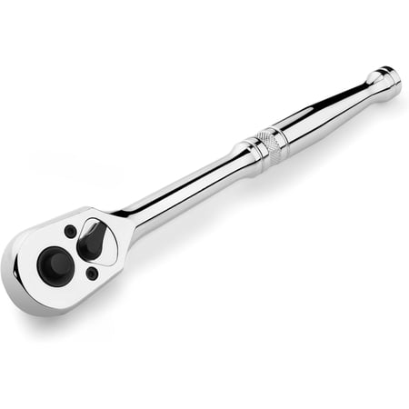 1/2-Inch Drive Ratchet, Quick-Release Reversible Ratchet Wrench, 72-Tooth 1/2 Drive Ratchet Handle, Chrome Alloy Made, Cr-Mo Head, Full Polished