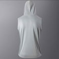 thumbnail image 3 of 2025 Summer Men's Fitness Hooded Sleeveless Vest Breathable Mesh Sports Shirt Loose Muscle Training Top Cool Athletic Wear Men's Oversized Tshirts Workout T-Shirt, 3 of 8