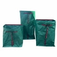 thumbnail image 3 of Heavy Duty Large Leaf Bags for Yard Waste, Big Lawn and Garden Leaf Collection Bag with Handles, Extra Strong Tarp Material for Easy Pickup and Disposal, Multiple Size Options (270L, 1pc), 3 of 4