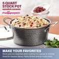 thumbnail image 6 of Granitestone Diamond 10 Piece Nonstick Pots and Pans Set with Platinum Hammered Exterior, Mineral & Diamond Infused Ultra Nonstick, Dishwasher Safe Cookware Set, Induction Capable, As Seen on TV, 6 of 6