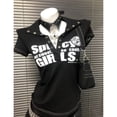 thumbnail image 5 of Y2k Emo Women Korean Streetwear Short Sleeve Acubi Aesthetic Letter Print T-shirts Grunge Tshirt Goth Top Gyaru 2000s Clothes, 5 of 6