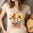thumbnail image 4 of I Am a Child of God T-Shirt, Christian Graphic Tee for Women, CarolinaBlue, Size XL, 4 of 6