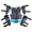 Blue, variant on SOLIVELANO Motorcycle Bike Protective Suit for Dirt Bike Chest Spine Protector Back Elbow Knee Pad Vest