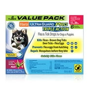 Hartz UltraGuard Pro Topical Flea & Tick Prevention for Dogs and Puppies, 15-30 lbs 6 Monthly Treatments