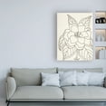 thumbnail image 3 of Trademark Fine Art 'Gardenia Line Drawing Crop' Canvas Art by Moira Hershey, 3 of 3