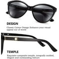 thumbnail image 3 of FEISEDY Lunettes de Soleil Polarisées Classiques pour Femmes Protection UV 100 % B2512, 3 of 6