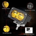 thumbnail image 3 of LED Pods Amber, 2Pcs 40W 3 Inch Driving Light Pod Yellow Off Road Bumper Lights Super Bright LED Work Light Cube Waterproof Combo Fog Light for Truck ATV UTV SUV Motorcycle Boat, 3 of 7