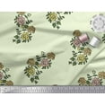 thumbnail image 3 of Soimoi Polyester Crepe Fabric Leaves & Floral Block Printed Craft Fabric by The Yard 52 Inch Wide, 3 of 3