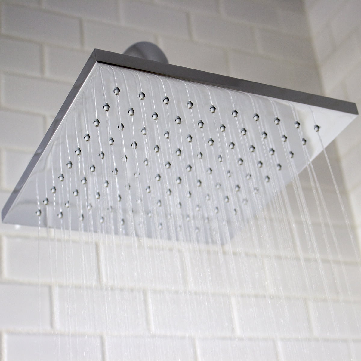 Speakman Kubos Square Rain Shower Head, Brushed Nickel