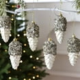 thumbnail image 4 of Adornos navideños, adornos navideños, regalos navideños, adornos para árbol de Navidad, 4 piezas, colgante de plástico para árbol de Navidad, bola decorativa para Navidad., 4 of 8