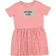 thumbnail image 3 of Inktastic Adventure Awaits Teal World Map Girls Toddler Dress, 3 of 5