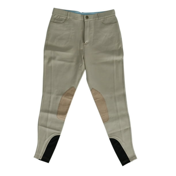 hombres mujeres pantalones de montar a caballo pantalones jodhpurs pantalones 36.6 pulgadas cintura beige Sunnimix Pantalones de montar a caballo
