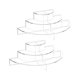 thumbnail image 1 of Elevadores de acrílico Yuxing Soportes de exhibición transparentes para coleccionables y cupcakes, 1 of 5