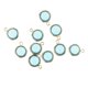 thumbnail image 2 of Perlas colgantes Hugo Prettyia 10 uds carcasa de cobre 8mm colores mezclados colgante de cristal redondo joyería Azul claro, 2 of 9
