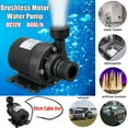 thumbnail image 2 of DC 12V Brushless Water Pump - 800L/H (210GPH) High Flow Submersible Pump with 1/2" Male Thread, 5M Lift for Fountain, Pond, Aquarium & Solar Water Circulation, 2 of 9