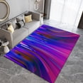 thumbnail image 3 of Purple Red Stripes Geometry Area Rug, Modern Creative Art Texture Outdoor Carpet, Decorative Carpet Non-Slip Area Rugs, Suitable for Game Room Living Room Bedroom 5x8ft, 3 of 7