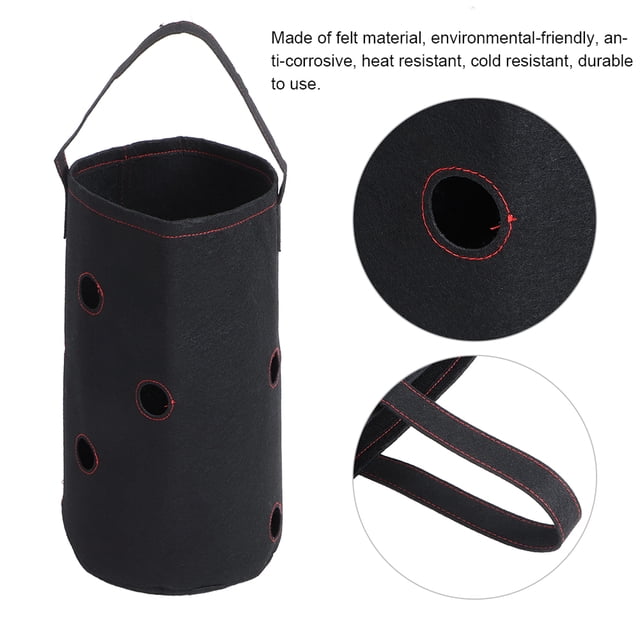 Recipiente para plantas Maceta de fieltro para fresas Bolsa para plantas Bolsa para cultivo de plantas Maceta para plantas transpirable Maceta impermeable Camas de ANGGREK Otros