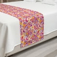thumbnail image 2 of Bird Bed Runner, Abstract Colorful Feathered Animal Peacocks, Decorative Accent Bedding Scarf for Hotels Homes and Guestrooms, Queen, Hot Pink Dark Magenta, by Ambesonne, 2 of 2