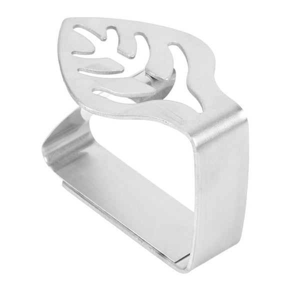 ZPSHYD Tablecloth Clip, Thick Stainless Steel Table Cloth Clip Kitchen Table Cloth Clip Non-slip Table Clip(Leaves)
