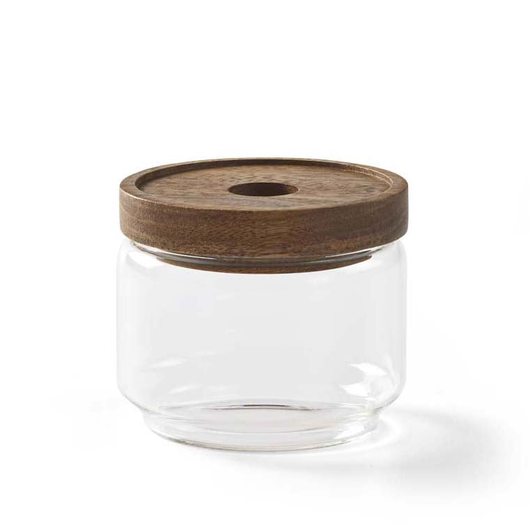 Carraway Etched Glass Canister with Lid  Glass canisters, Glass canister  jars, Glass containers