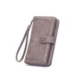 thumbnail image 2 of Cartera de Mujer Sonducket de cuero PU Gran Capacidad Plegable Tarjetero Gris, 2 of 6