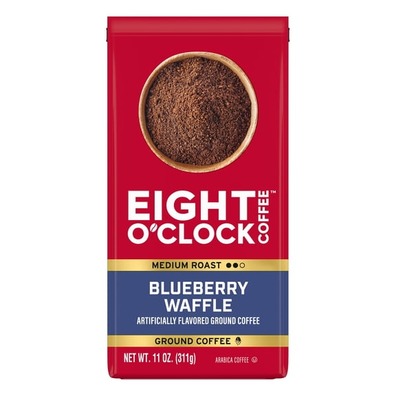 Eight O'Clock Coffee Blueberry Waffle Ground Medium Roast Arabica Coffee 11 oz