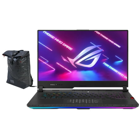 ASUS ROG Scar 15 Gaming & Entertainment Laptop (AMD Ryzen 9 5900HX 8-Core, 15.6" 300Hz Full HD (1920x1080), NVIDIA RTX 3080, 32GB RAM, 2x1TB PCIe SSD (2TB), Win 10 Pro) with Voyager Backpack
