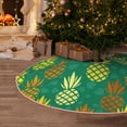 thumbnail image 5 of Rateoe Pineapples1 Pattern Christmas Tree Skirt with Ties , Christmas Tree Decorations, Farmhouse Christmas Decor Xmas Holiday Decorations-30", 5 of 6