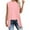 Pink, variant on AherBiu Summer Tank Tops for Women High Low Crewneck Sleeveless T Shirts Casual Blouse Solid Color