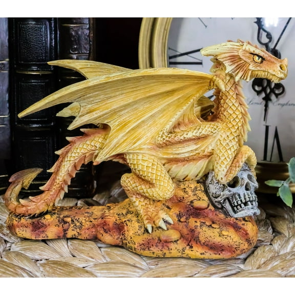 Ebros Desert Sand Element Baby Wyrmling Dragon Statue Anne Stokes Fantasy 5.25"L