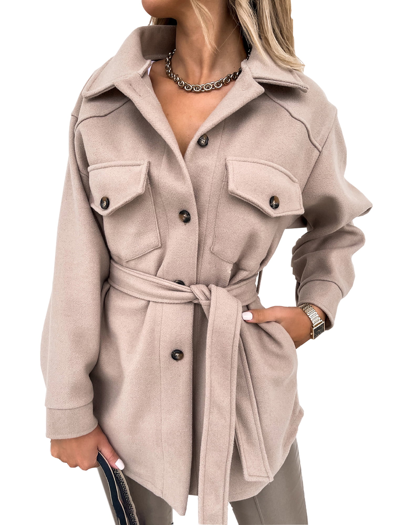 leyay Girls Arctics Full Zip Fuzzy Sherpa Coats Fuzzy Open Front Winter Jacket with Pockets 