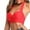 Watermelon Red, variant on AOOCHASLIY Clearance 2022 Hot Sales 2022 Popular Women's Trendy Sexy Multi Color Swimsuit Halter Ruched High Waist Bikini Tops